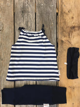 Charger l'image dans la galerie, Camisole à corde Ligné Blanc/Bleu 2-3 ans