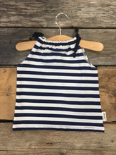 Charger l'image dans la galerie, Camisole à corde Ligné Blanc/Bleu 2-3 ans